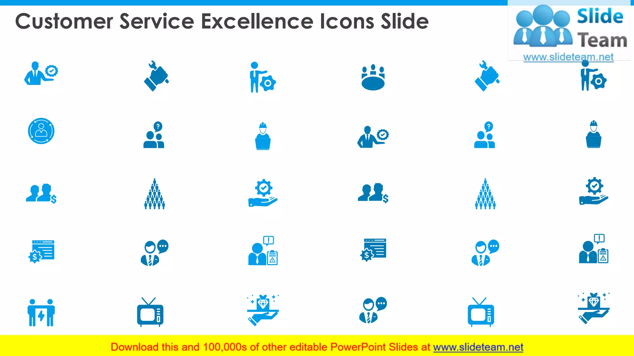 Customer Service Excellence Icons Slide
9
 