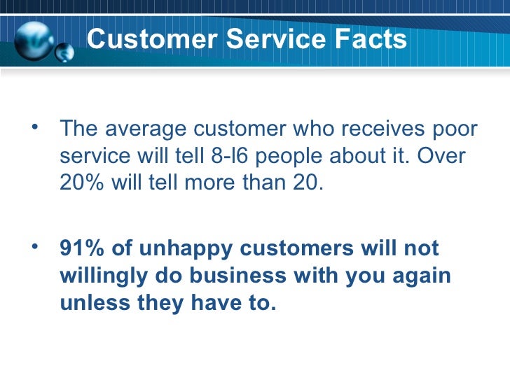 service facts customer service facts service facts customer service facts