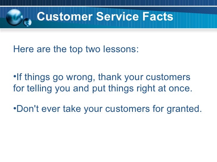 service facts customer service facts service facts customer service facts