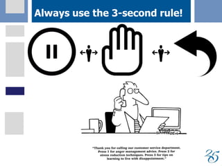 Always use the 3-second rule!
 
