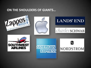 ON THE SHOULDERS OF GIANTS…
 