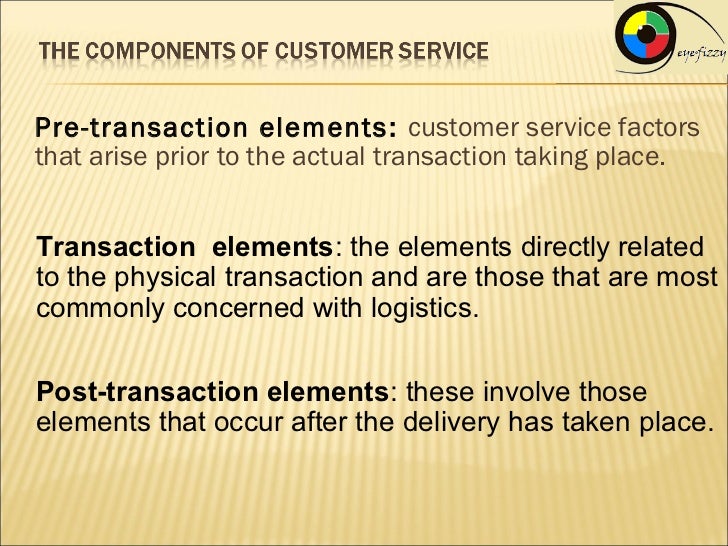 Customer service in logistics