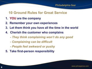 10 Ground Rules for Great Service ,[object Object],[object Object],[object Object],[object Object],[object Object],[object Object],[object Object],[object Object],4 