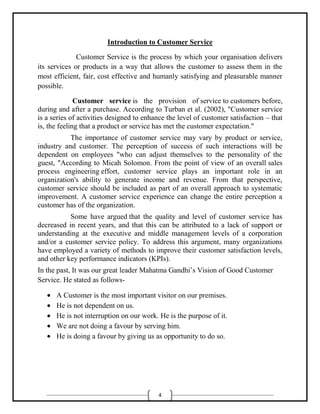Customer service of infosys | DOCX