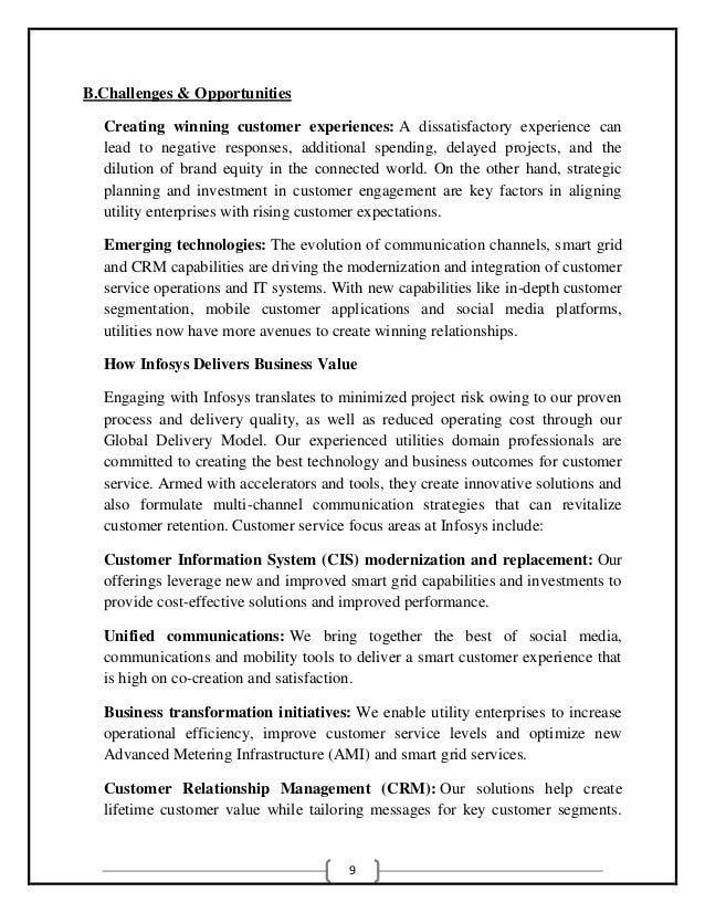 customer service projects