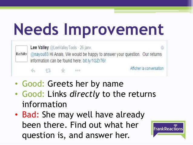 customer service on twitter examples of good bad ugly service rep please provide an example of good customer service