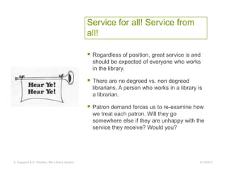 Service for all! Service from
                                              all!

                                        ...