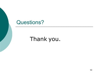 50
Questions?
Thank you.
 