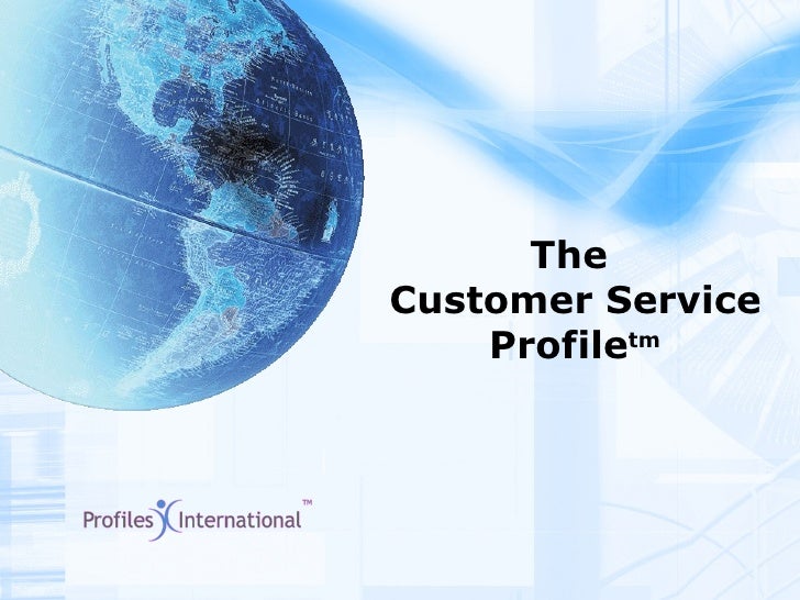customer service profile