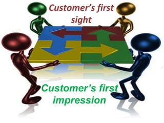Customer’s first
sight
Customer’s first
impression
 