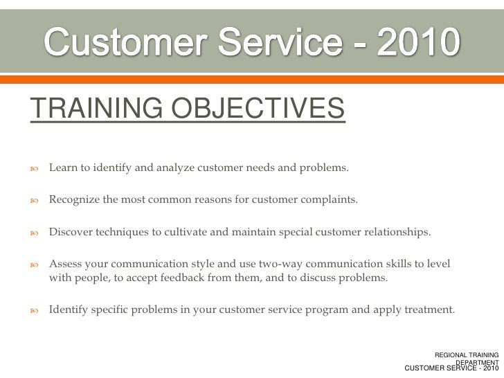 Customer Service Training