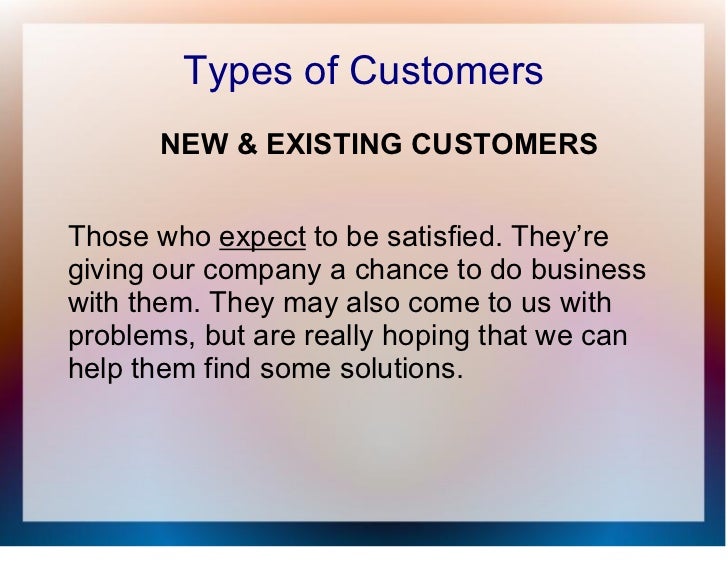 types of customer service training