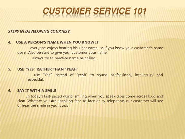 Customer Service Training 1