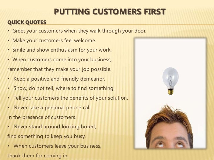 working at customer service