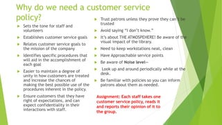 Library Customer Service Training | PPTX