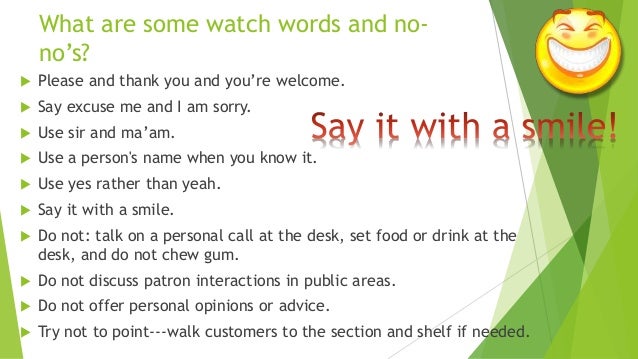 customer service words to use
