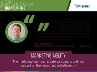 Customers speak on Magnolia CMS