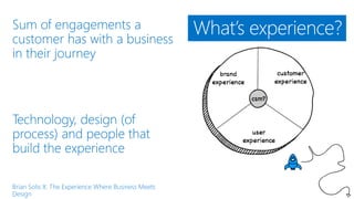 What’s experience?
 