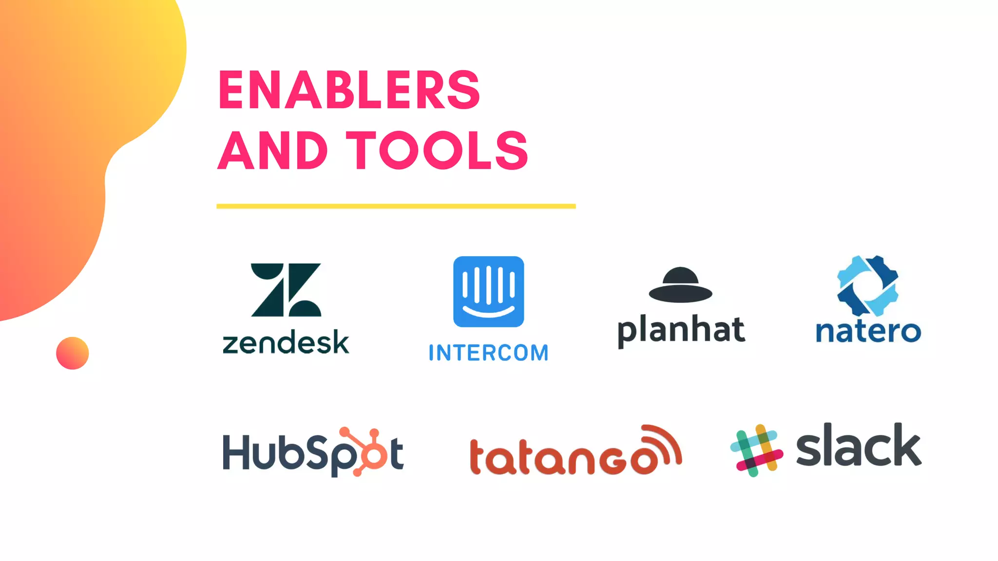 ENABLERS
AND TOOLS