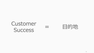 78
Customer
Success
⽬的地=
 