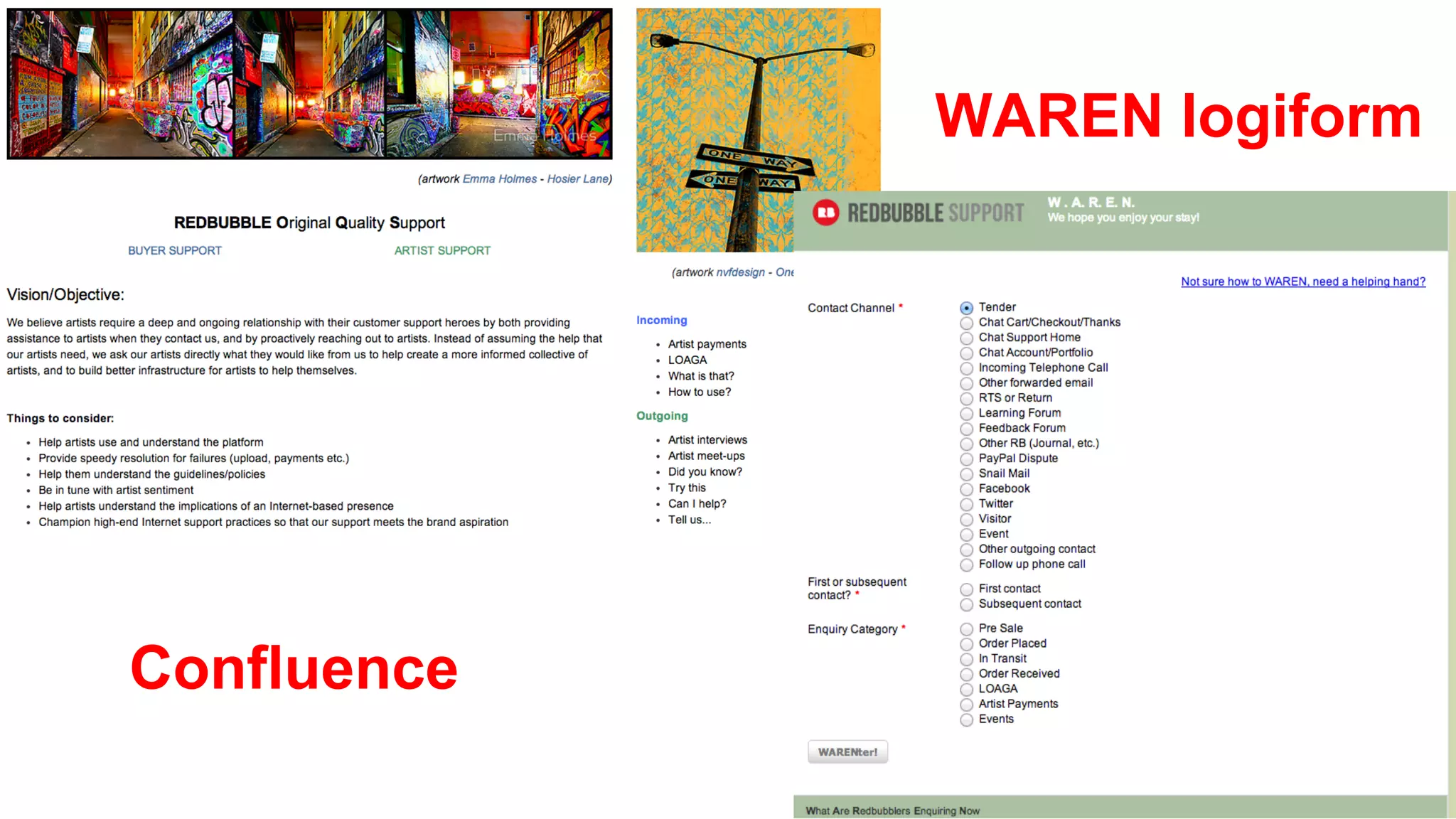 WAREN logiform
Confluence
 