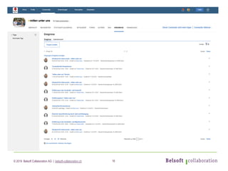 © 2019 Belsoft Collaboration AG | belsoft-collaboration.ch 16
 