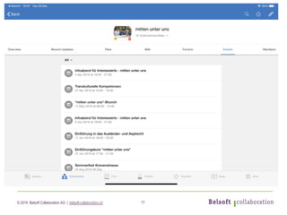 © 2019 Belsoft Collaboration AG | belsoft-collaboration.ch 17
 