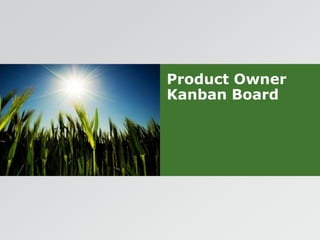 Product Owner Kanban Board 