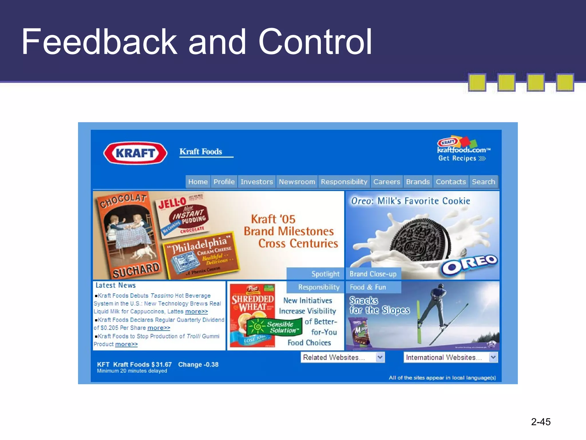 Feedback and Control 