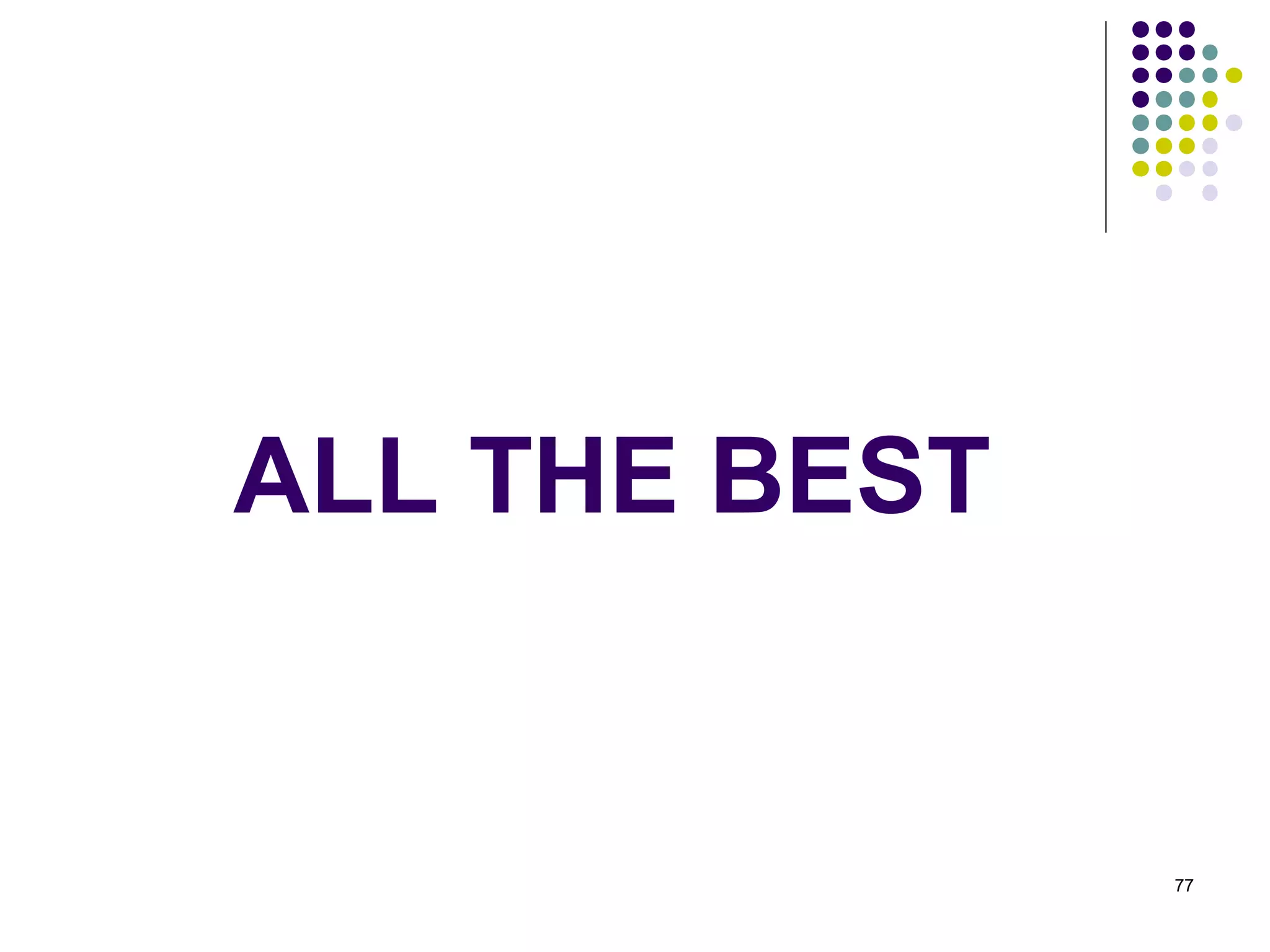 ALL THE BEST


               77
 