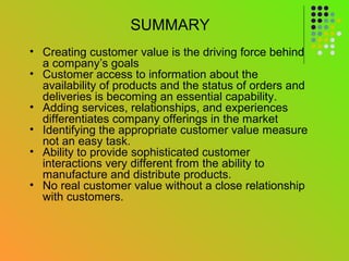 Customer value and Satisfaction | PPT