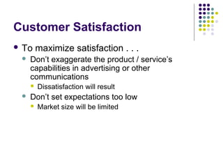 Customer value and Satisfaction | PPT