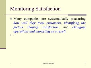 Customer value and Satisfaction | PPT