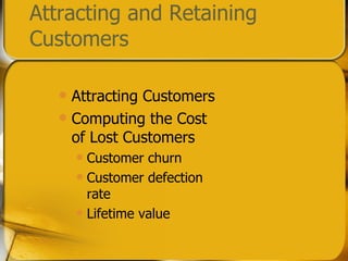 Customer value and satisfaction | PPT