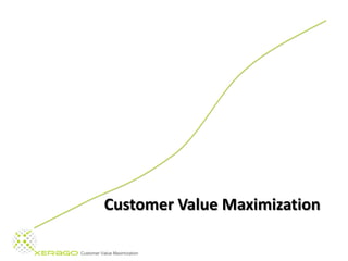 Customer Value Maximization

Customer Value Maximization
 