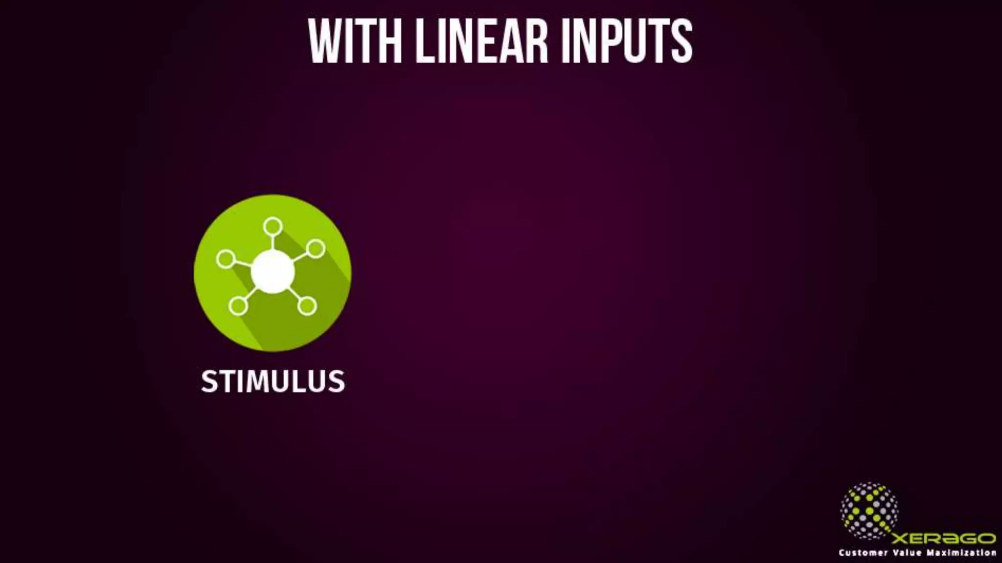 With linear inputs
Stimulus
 