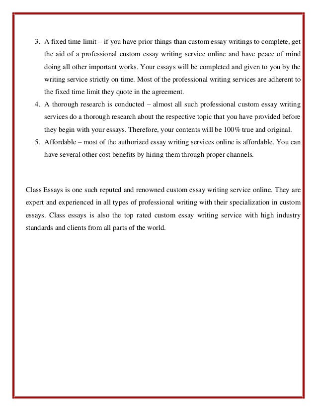 essay writing service online