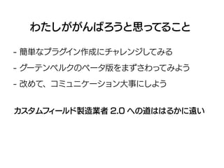 カスタムフィールド製造業の光と闇――非プログラマはWordPressとどうつきあっていくか