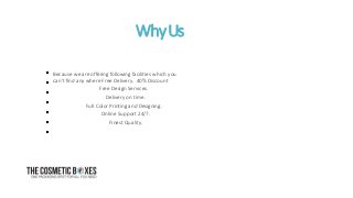 WhyUs
Because we are offering following facilities which you
can't find any where Free Delivery. 40% Discount
Free Design Services.
Delivery on time.
Full Color Printing and Designing.
Online Support 24/7.
Finest Quality.
 