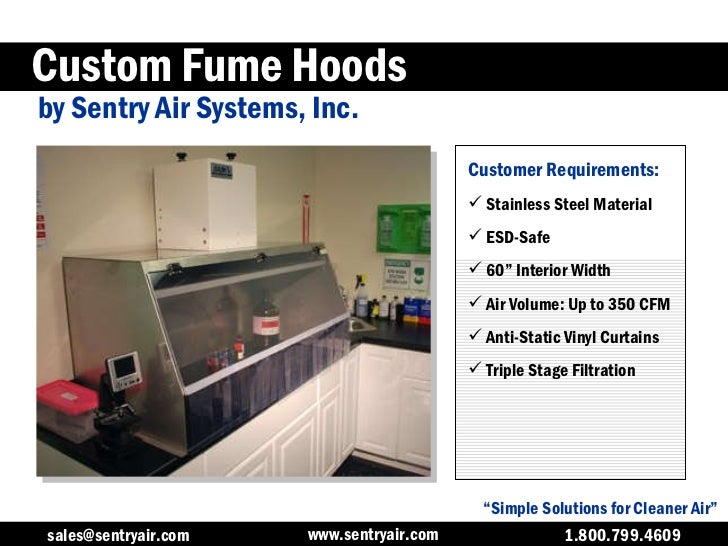 Custom Fume Hoods by Sentry Air Systems