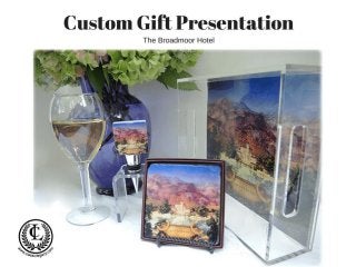 Classic Legacy Custom gift presentation for Historic Broadmoor Hotel