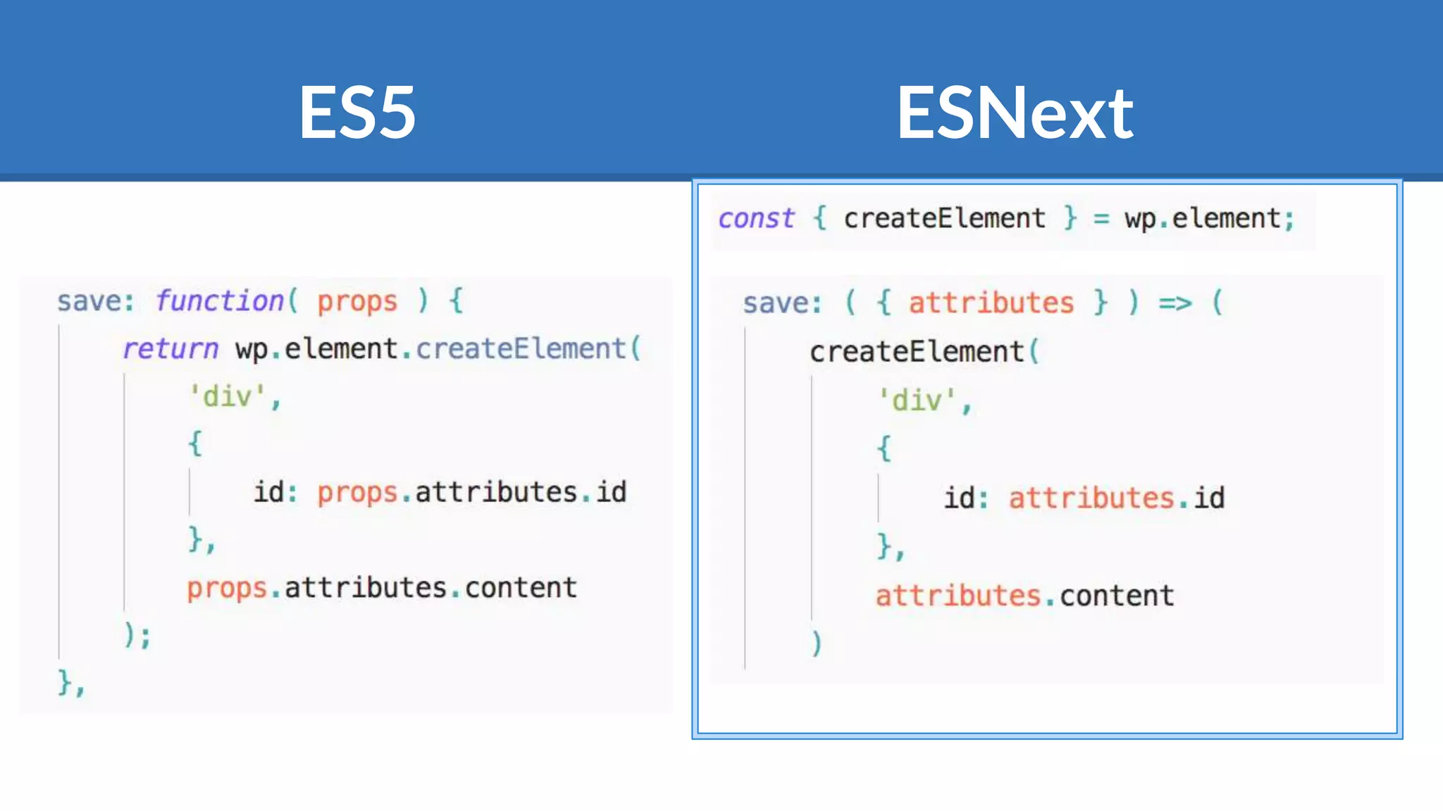 ES5 ESNext
 