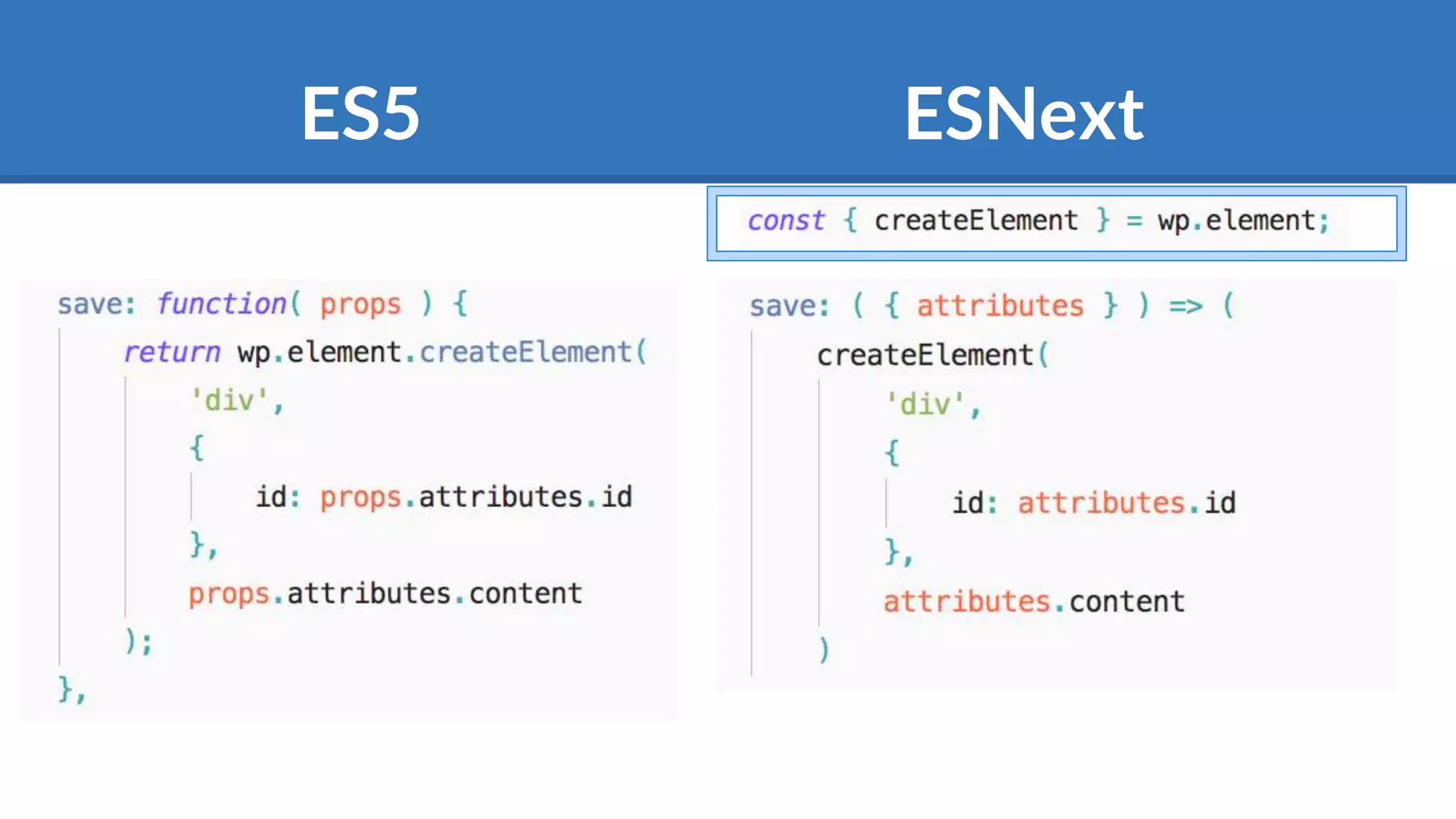 ES5 ESNext
 