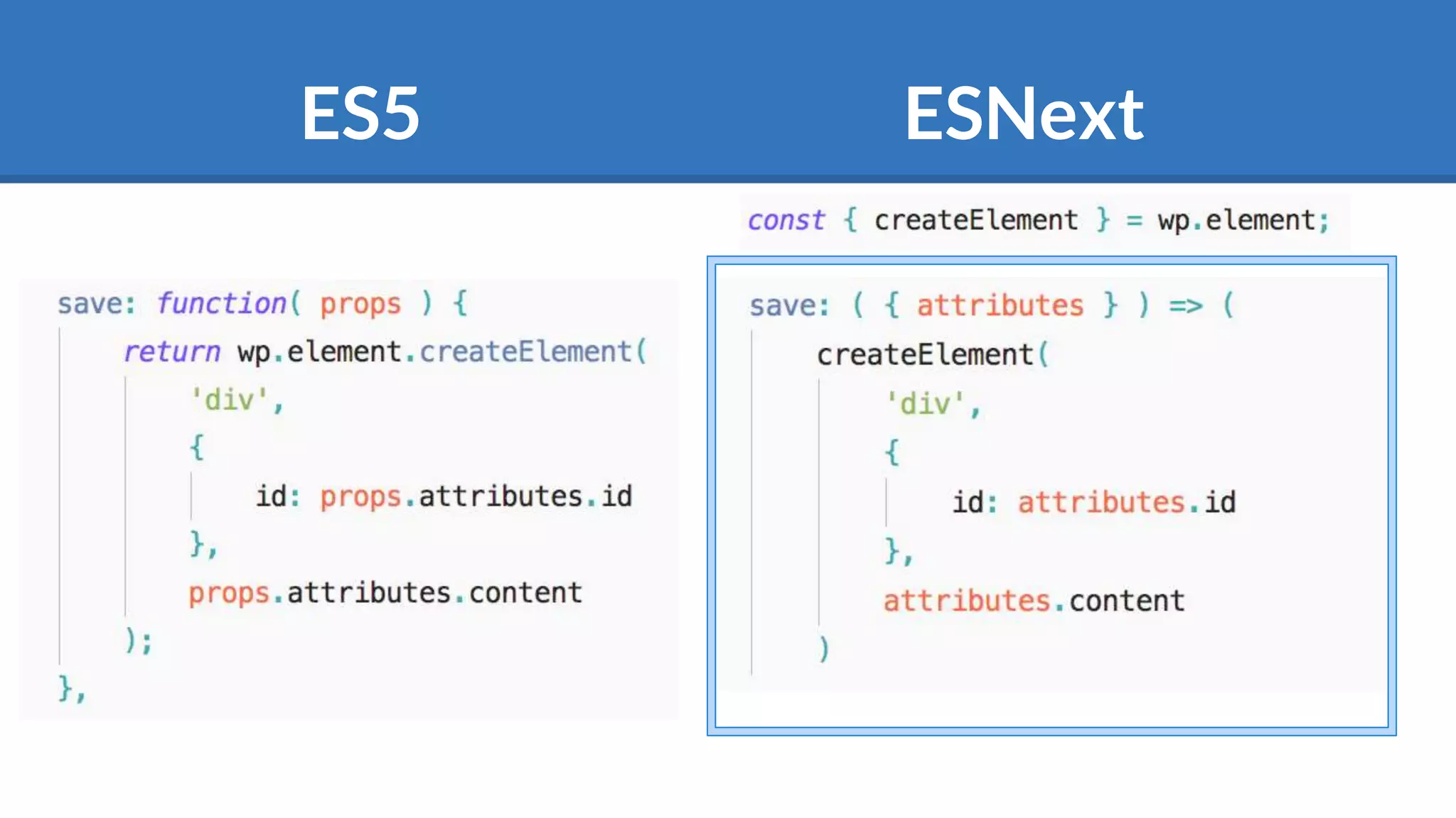 ES5 ESNext
 