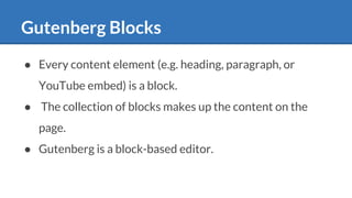Custom gutenberg block development with React | PPTX