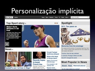 Personalização implícita
 