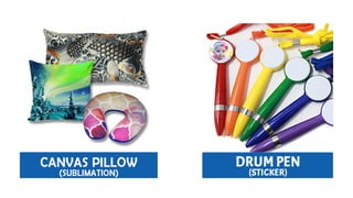 Canvas Pillow & Drum Pen
 