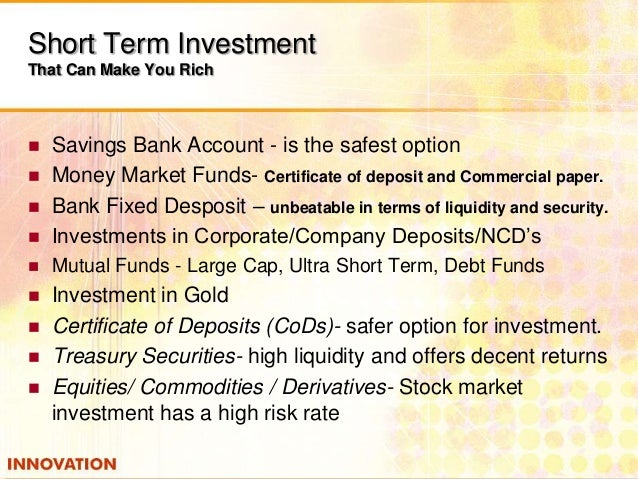 What is the best investment option for long term savings money market savings account stocks