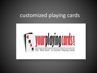 customized playing cards
 
