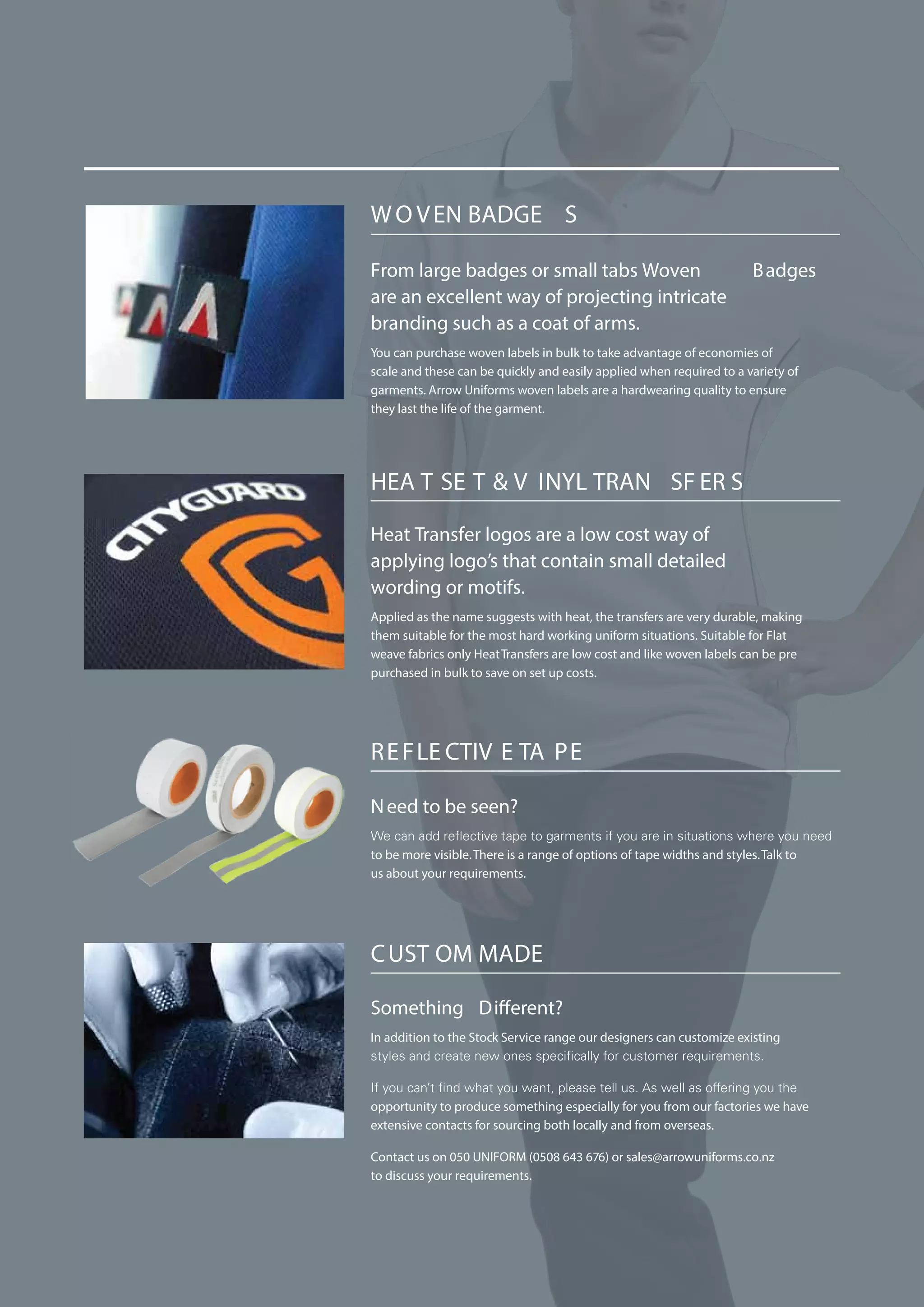 Customized uniform profile PDF